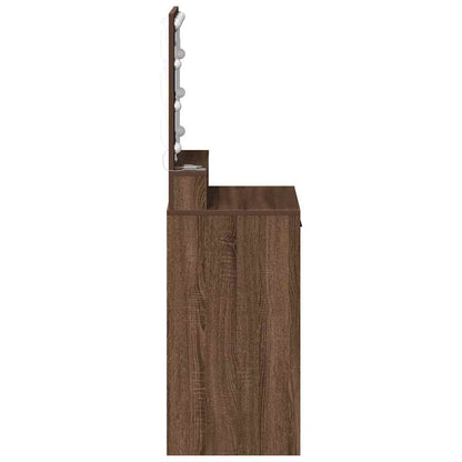 vidaXL Dressing Table Brown Oak 50 x 41 x 135 cm Engineered Wood