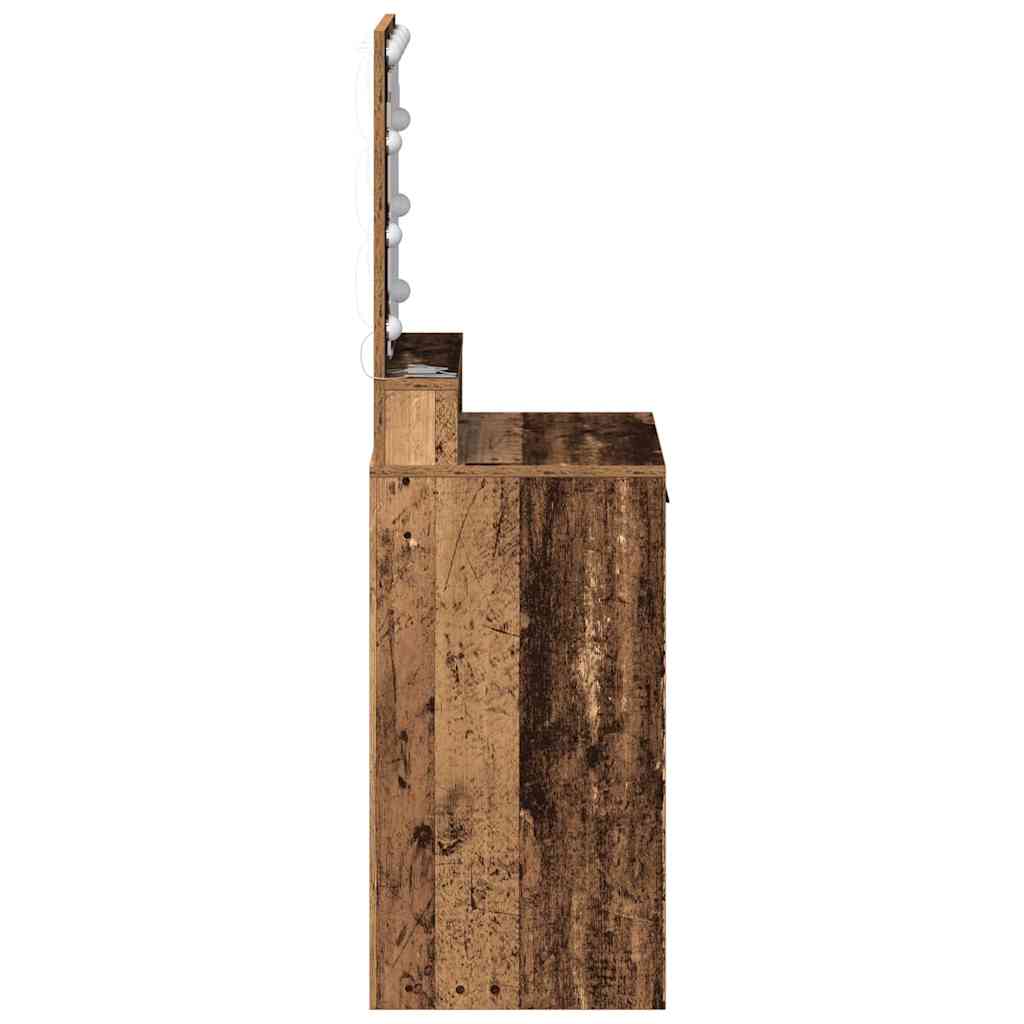 vidaXL Dressing Table Old Wood 50 x 41 x 135 cm Engineered Wood