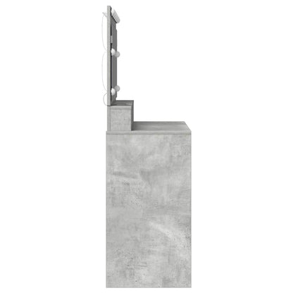 vidaXL Dressing Table Concrete Grey 100 x 41 x 135 cm Engineered Wood