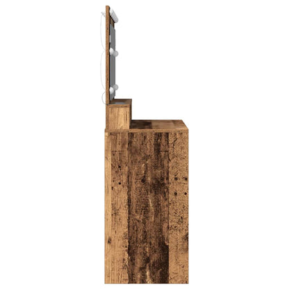vidaXL Dressing Table Old Wood 100 x 41 x 135 cm Engineered Wood