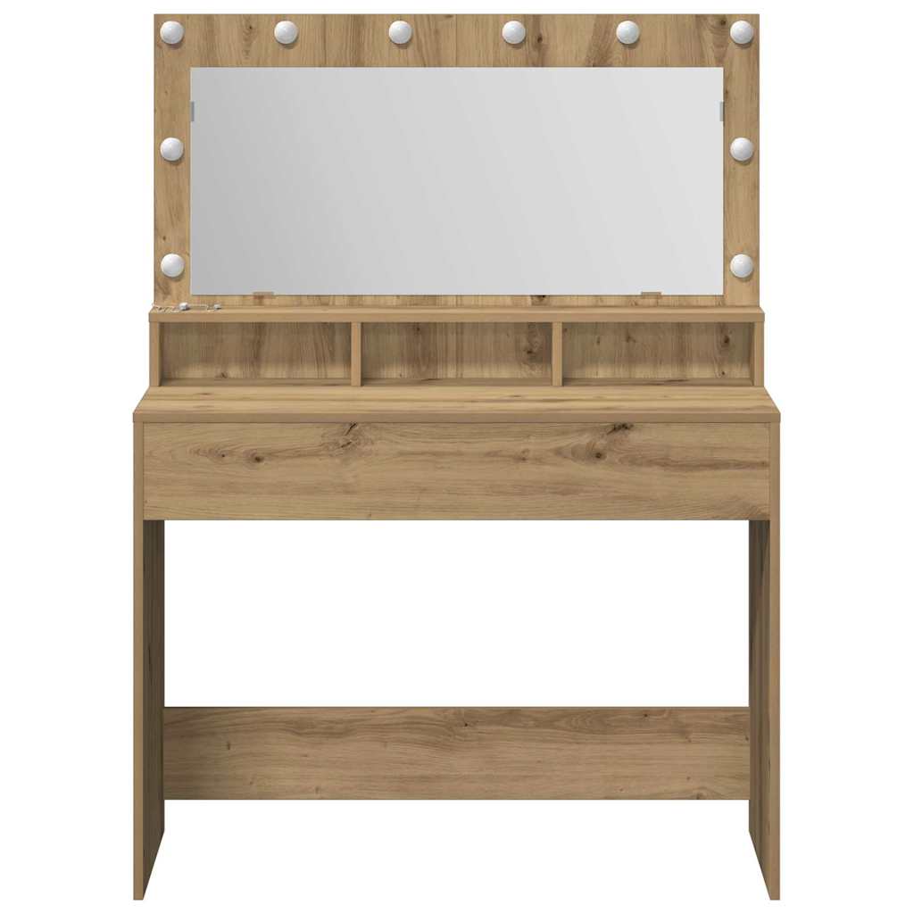 vidaXL Dressing Table Artisan Oak 100 x 41 x 135 cm Engineered Wood
