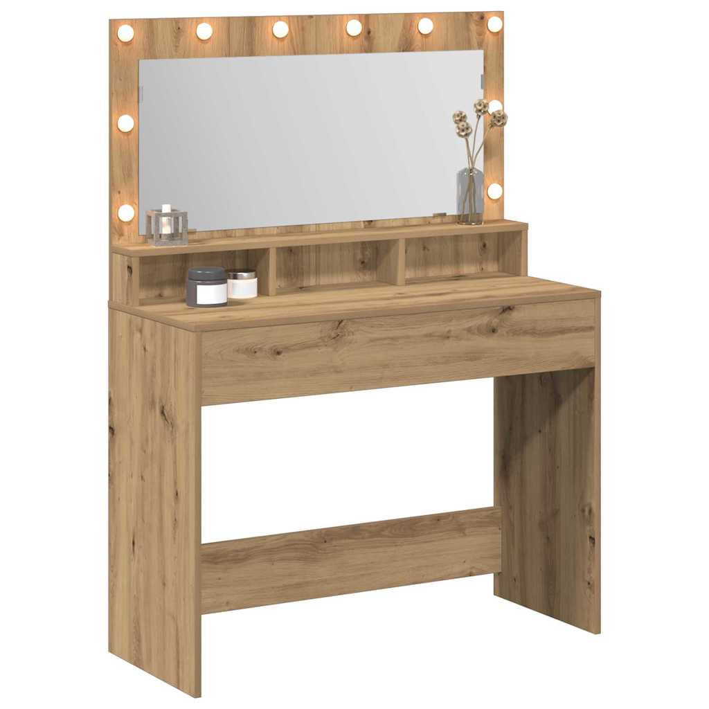 vidaXL Dressing Table Artisan Oak 100 x 41 x 135 cm Engineered Wood