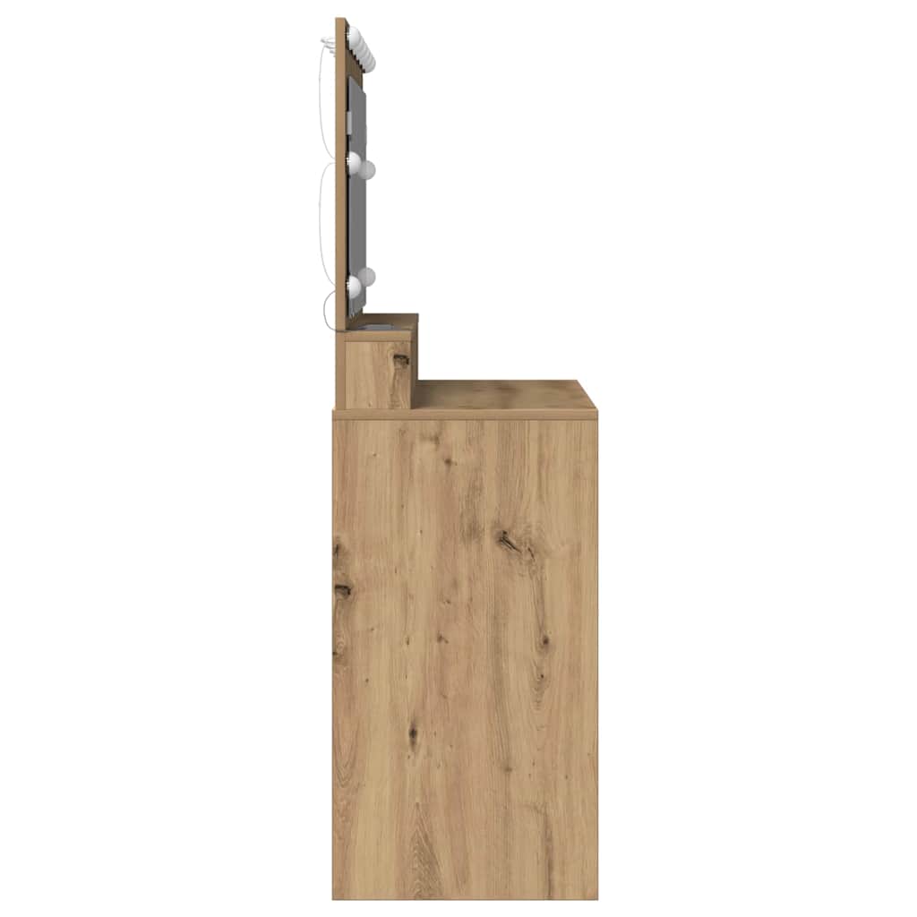 vidaXL Dressing Table Artisan Oak 100 x 41 x 135 cm Engineered Wood