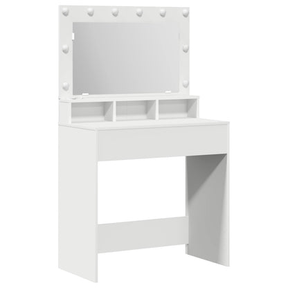 vidaXL Dressing Table White 78.5 x 41 x 135 cm Engineered Wood