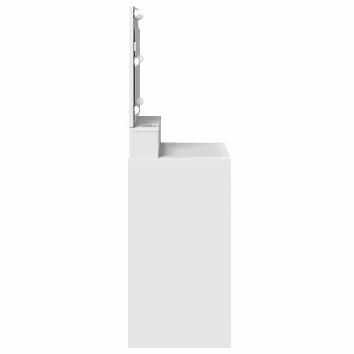 vidaXL Dressing Table White 78.5 x 41 x 135 cm Engineered Wood