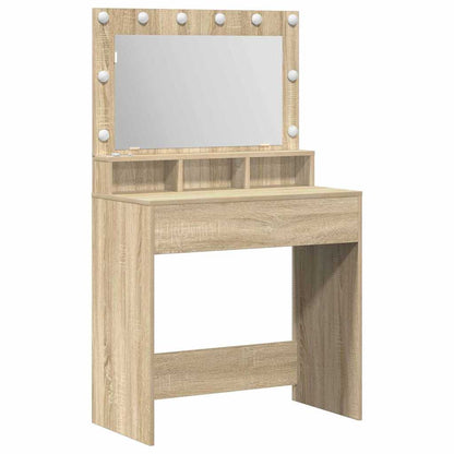 vidaXL Dressing Table Sonoma Oak 75.5 x 41 x 135 cm Engineered Wood