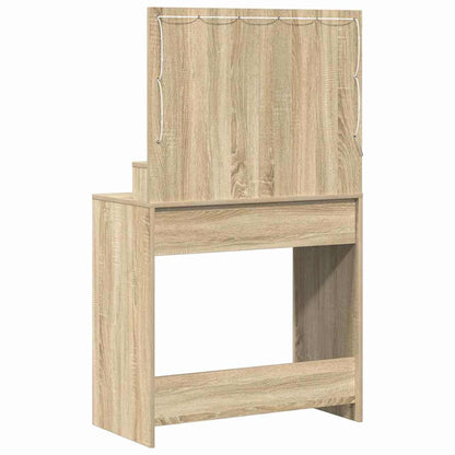 vidaXL Dressing Table Sonoma Oak 75.5 x 41 x 135 cm Engineered Wood