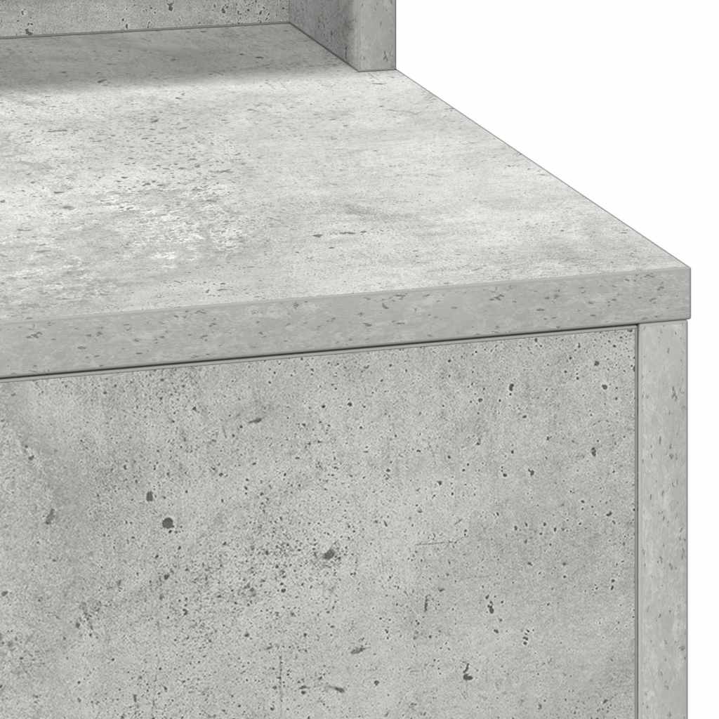 vidaXL Dressing Table Concrete Grey 78.5 x 41 x 135 cm Engineered Wood