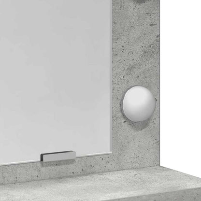 vidaXL Dressing Table Concrete Grey 78.5 x 41 x 135 cm Engineered Wood