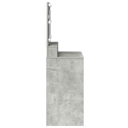 vidaXL Dressing Table Concrete Grey 78.5 x 41 x 135 cm Engineered Wood