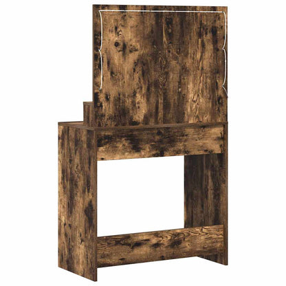 vidaXL Dressing Table Smoked Oak 75.5 x 41 x 135 cm Engineered Wood