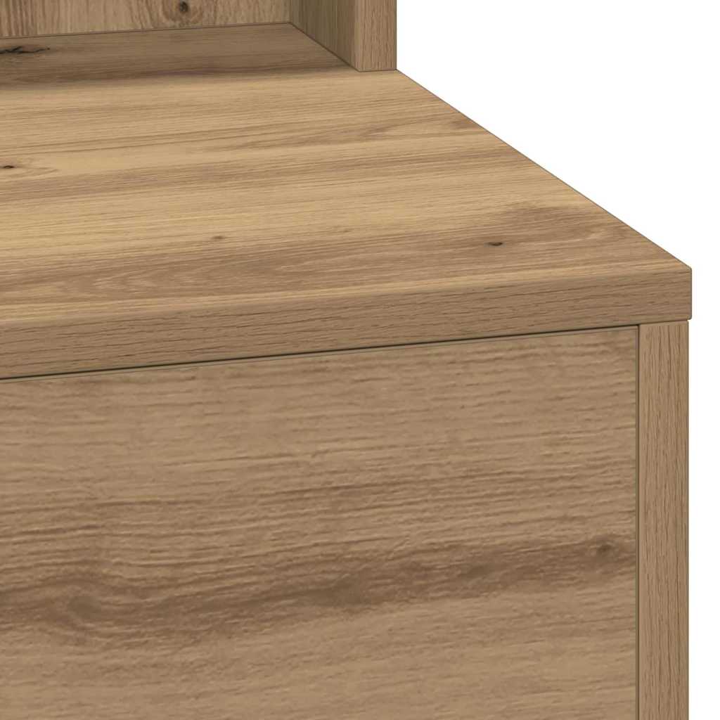 vidaXL Dressing Table Artisan Oak 75.5 x 41 x 135 cm Engineered Wood