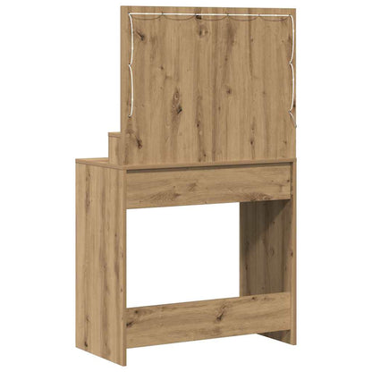vidaXL Dressing Table Artisan Oak 75.5 x 41 x 135 cm Engineered Wood