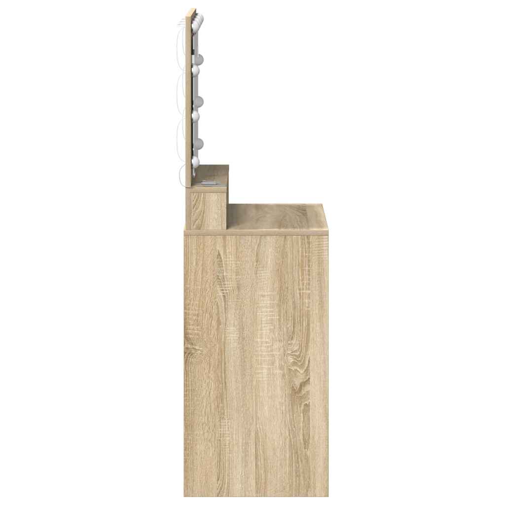 vidaXL Dressing Table Sonoma Oak 50 x 41 x 135 cm Engineered Wood