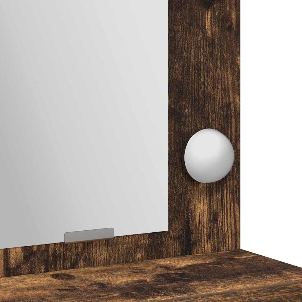 vidaXL Dressing Table Smoked Oak 50 x 41 x 135 cm Engineered Wood