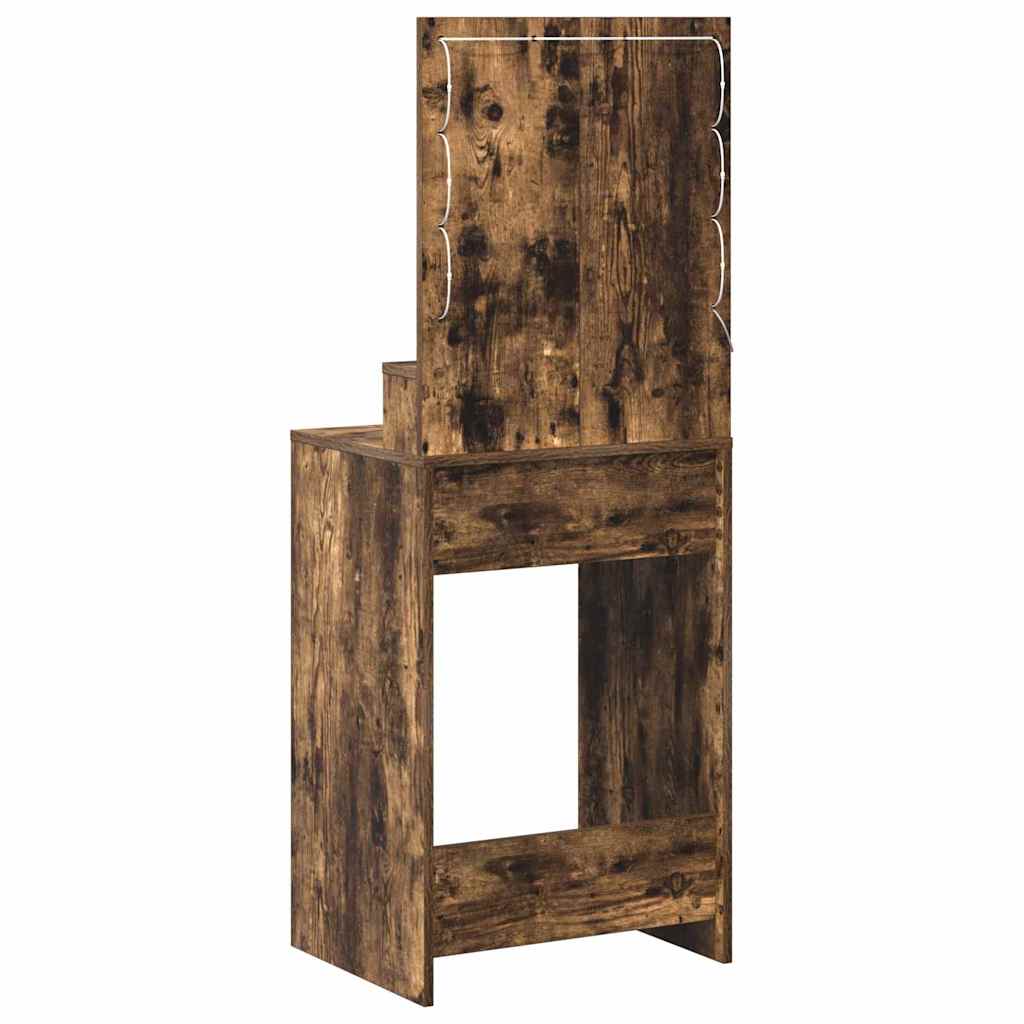 vidaXL Dressing Table Smoked Oak 50 x 41 x 135 cm Engineered Wood