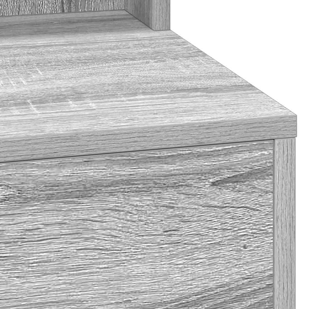 vidaXL Dressing Table Grey Sonoma 50 x 41 x 135 cm Engineered Wood