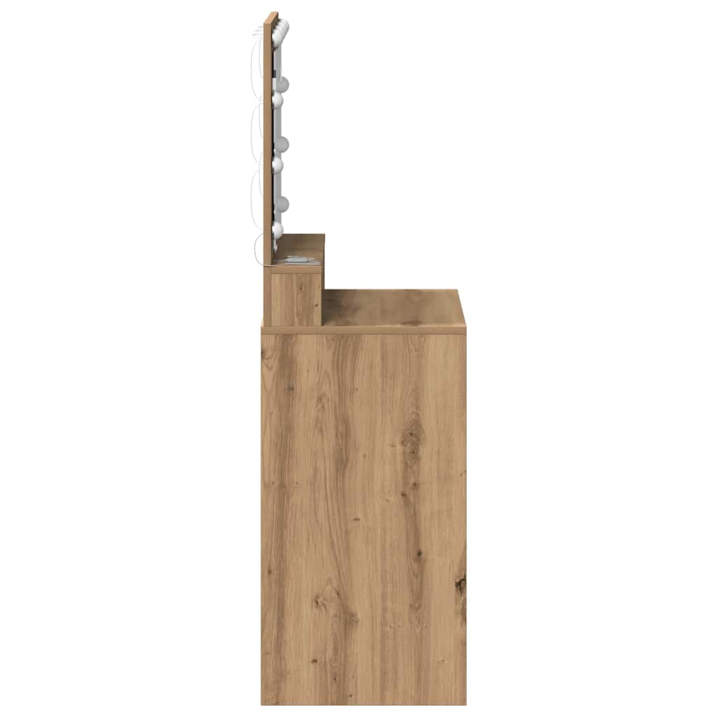 vidaXL Dressing Table Artisan Oak 50 x 41 x 135 cm Engineered Wood