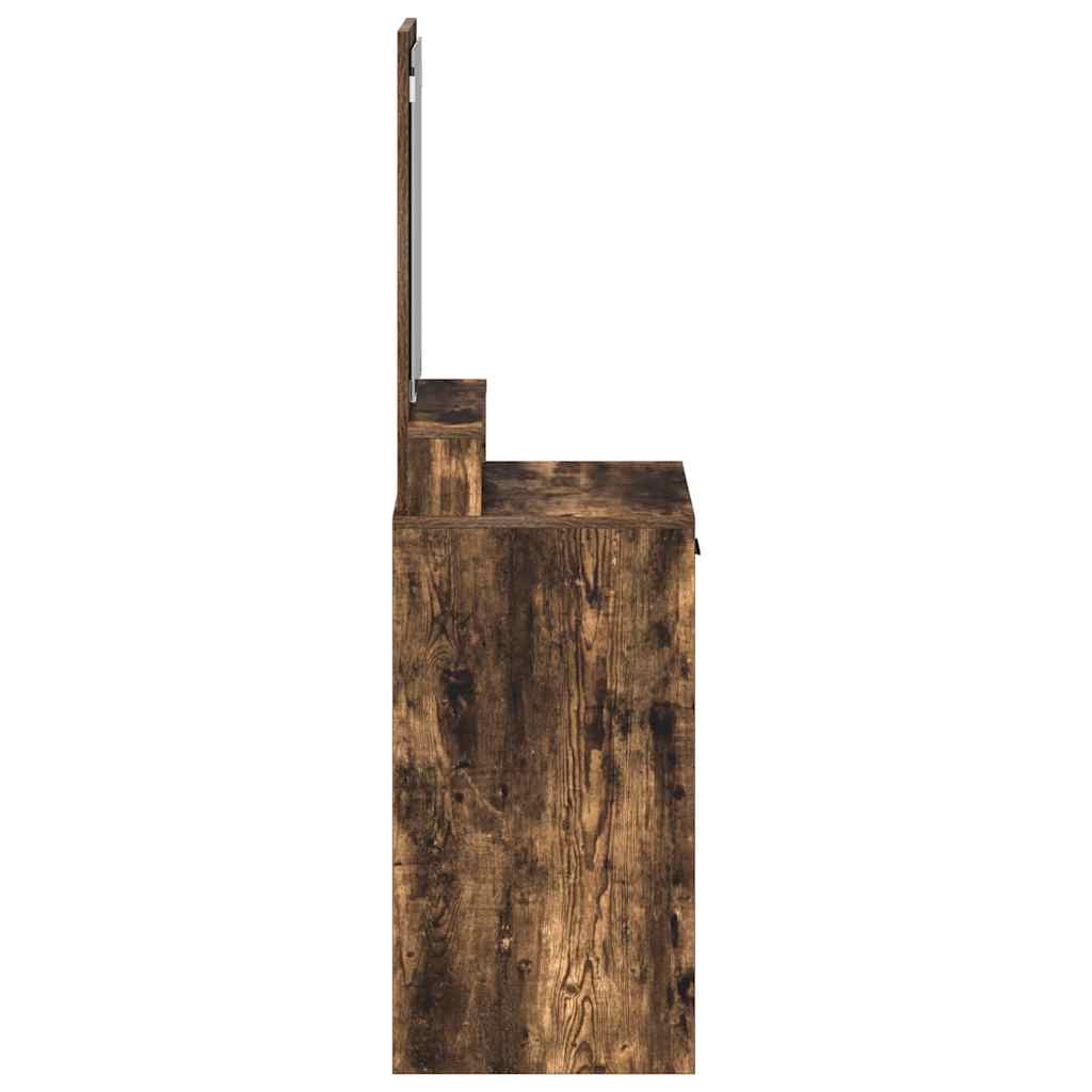 vidaXL Dressing Table Smoked Oak 50 x 41 x 140 cm Engineered Wood