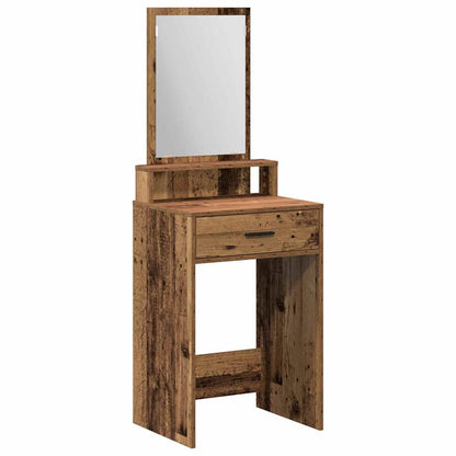 vidaXL Dressing Table Old Wood 50 x 41 x 140 cm Engineered Wood