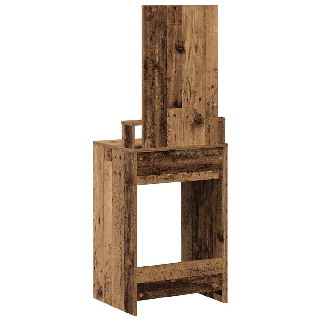 vidaXL Dressing Table Old Wood 50 x 41 x 140 cm Engineered Wood