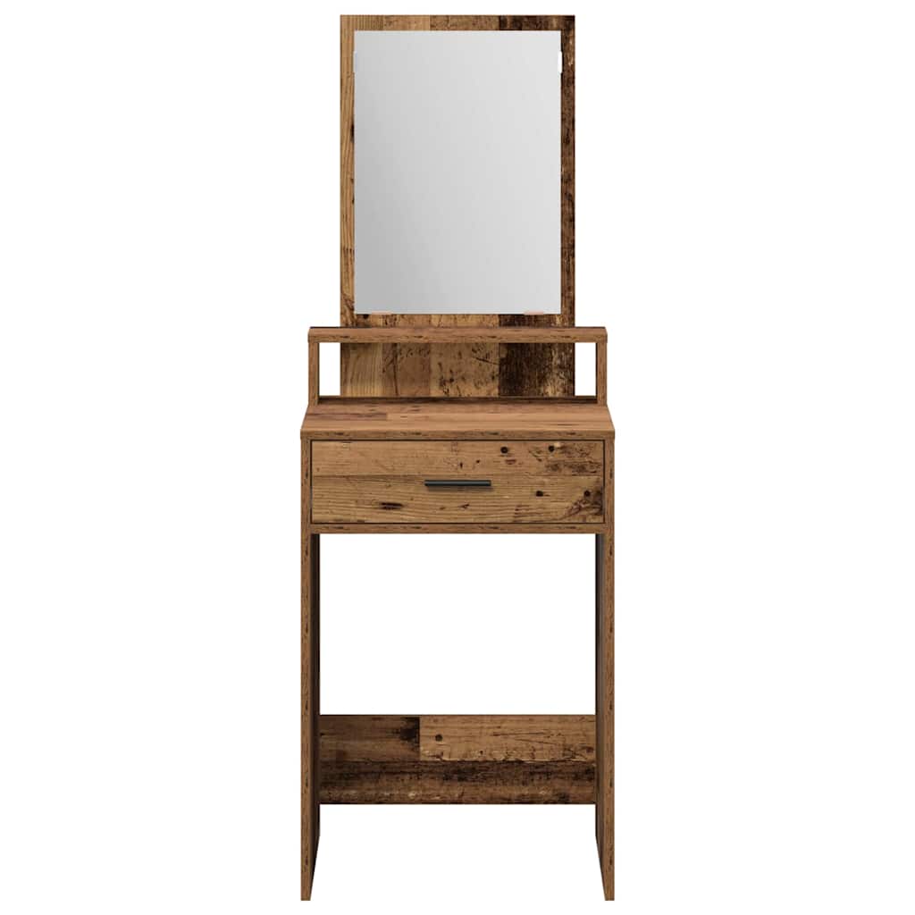 vidaXL Dressing Table Old Wood 50 x 41 x 140 cm Engineered Wood