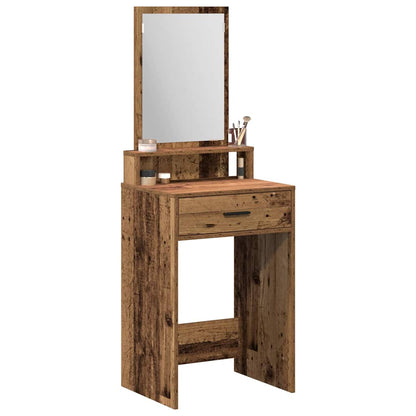 vidaXL Dressing Table Old Wood 50 x 41 x 140 cm Engineered Wood