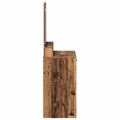vidaXL Dressing Table Old Wood 50 x 41 x 140 cm Engineered Wood