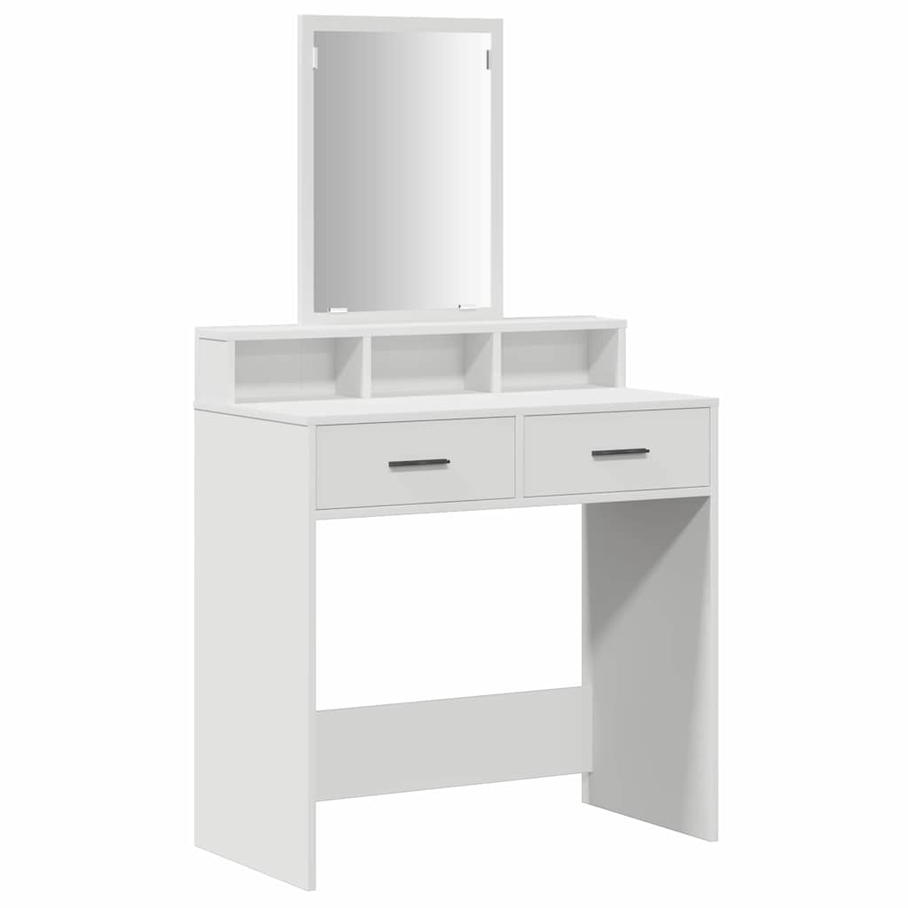 vidaXL Dressing Table White 79 x 41 x 140 cm Engineered Wood