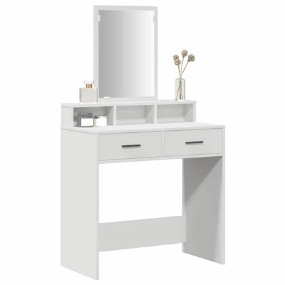 vidaXL Dressing Table White 79 x 41 x 140 cm Engineered Wood