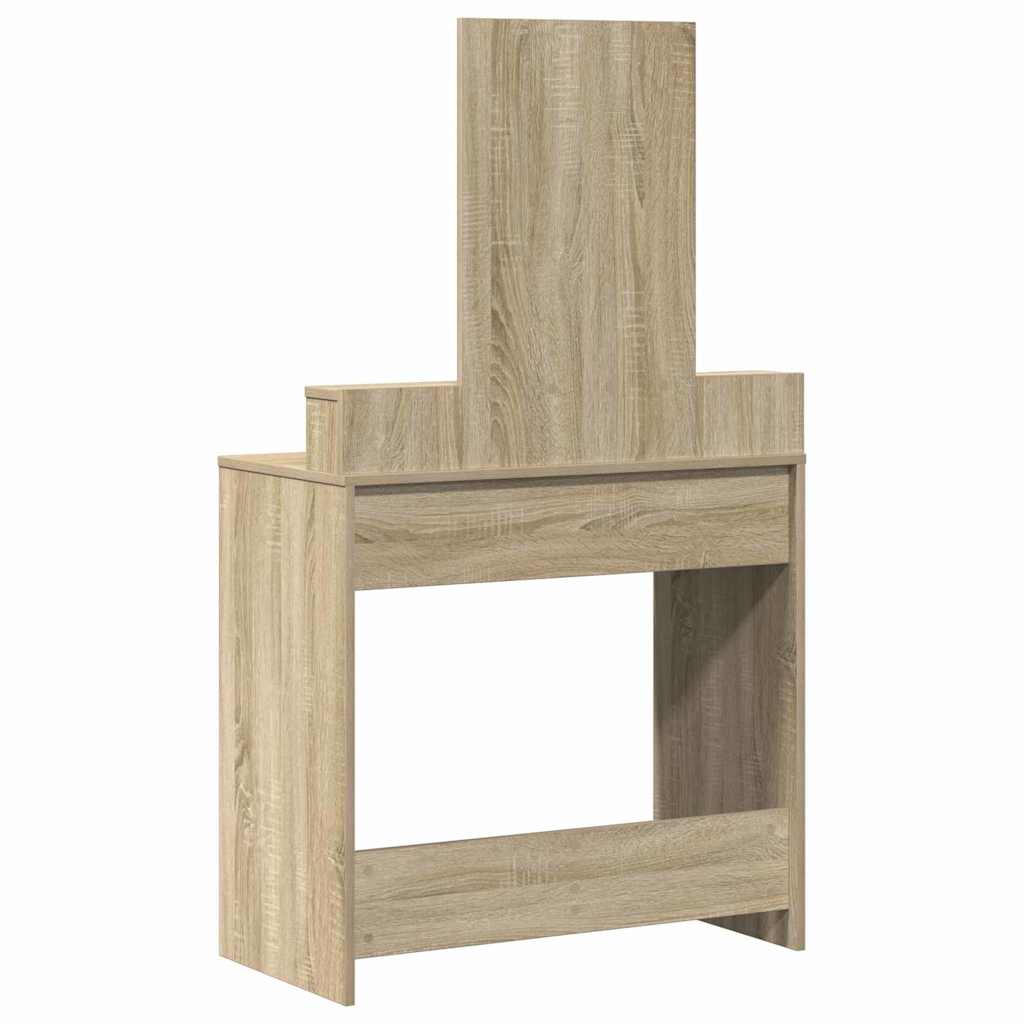 vidaXL Dressing Table Sonoma Oak 79 x 41 x 140 cm Engineered Wood