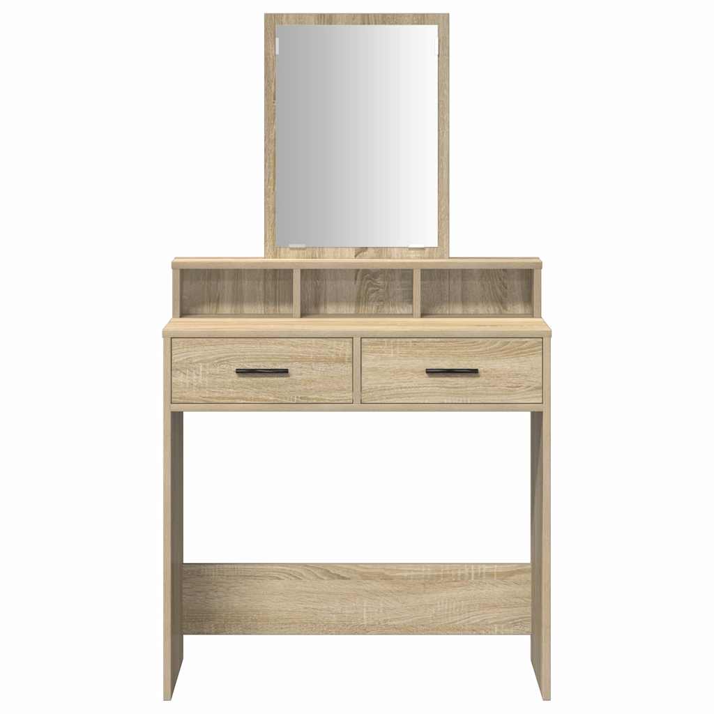 vidaXL Dressing Table Sonoma Oak 79 x 41 x 140 cm Engineered Wood