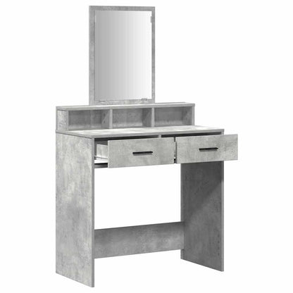 vidaXL Dressing Table Concrete Grey 79 x 41 x 140 cm Engineered Wood