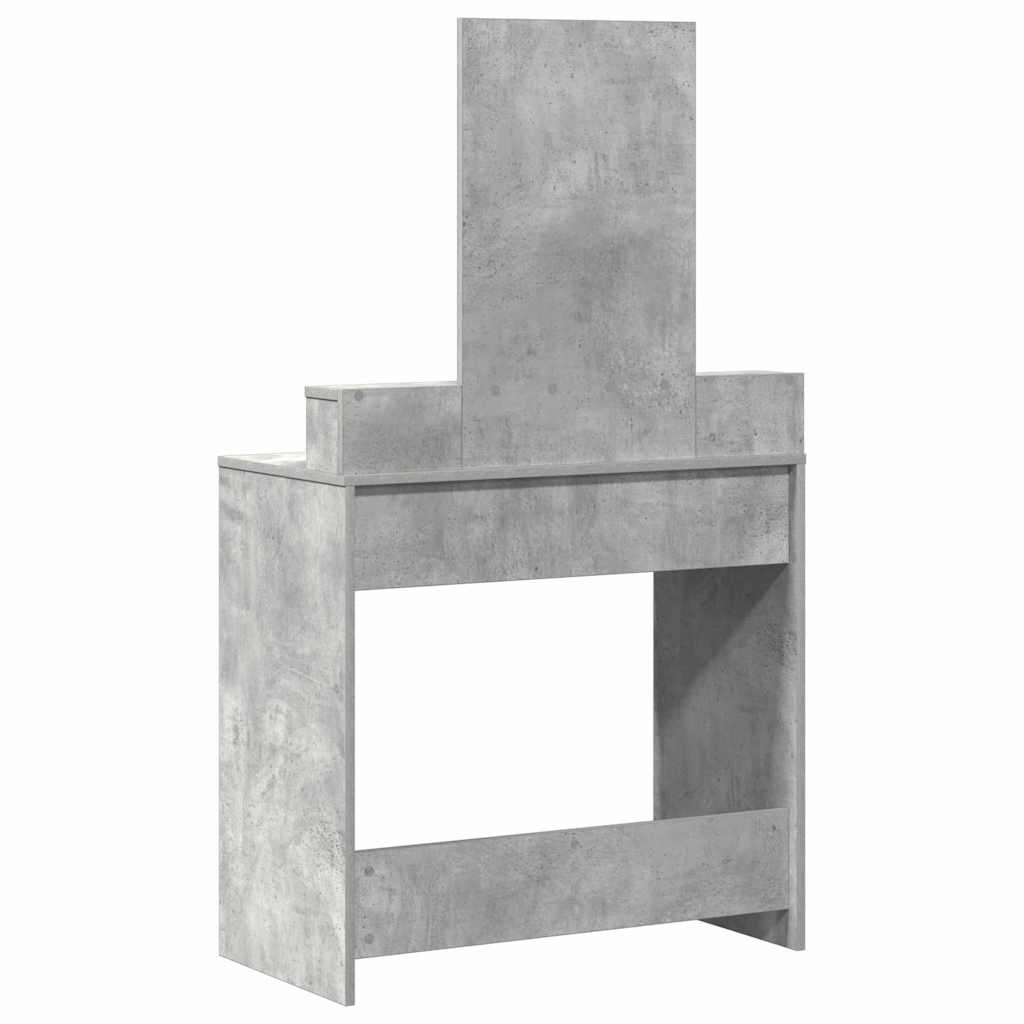 vidaXL Dressing Table Concrete Grey 79 x 41 x 140 cm Engineered Wood