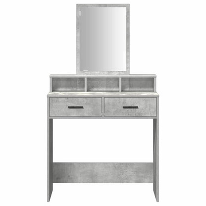 vidaXL Dressing Table Concrete Grey 79 x 41 x 140 cm Engineered Wood