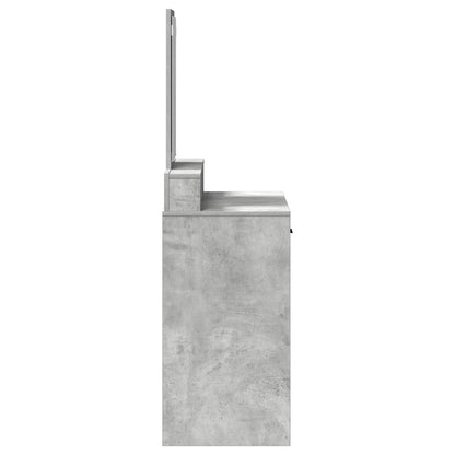 vidaXL Dressing Table Concrete Grey 79 x 41 x 140 cm Engineered Wood
