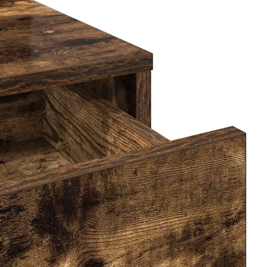 vidaXL Dressing Table Smoked Oak 79 x 41 x 140 cm Engineered Wood
