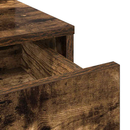 vidaXL Dressing Table Smoked Oak 79 x 41 x 140 cm Engineered Wood