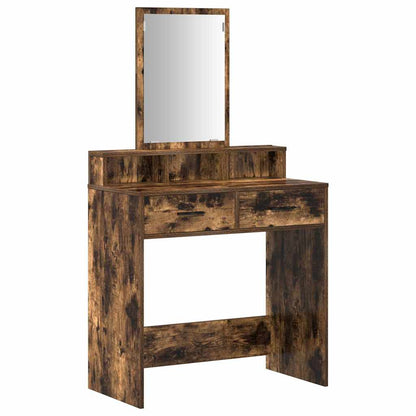 vidaXL Dressing Table Smoked Oak 79 x 41 x 140 cm Engineered Wood