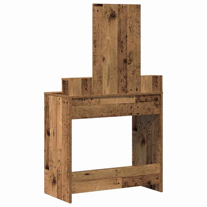 vidaXL Dressing Table Old Wood 79 x 41 x 140 cm Engineered Wood