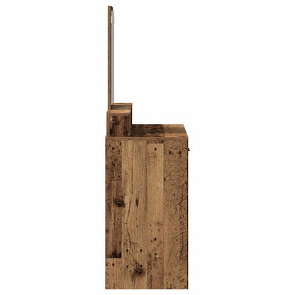 vidaXL Dressing Table Old Wood 79 x 41 x 140 cm Engineered Wood