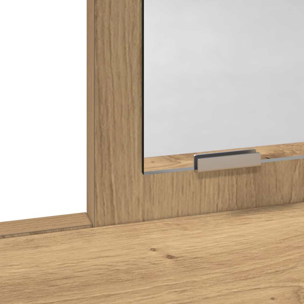 vidaXL Dressing Table Artisan Oak 79 x 41 x 140 cm Engineered Wood