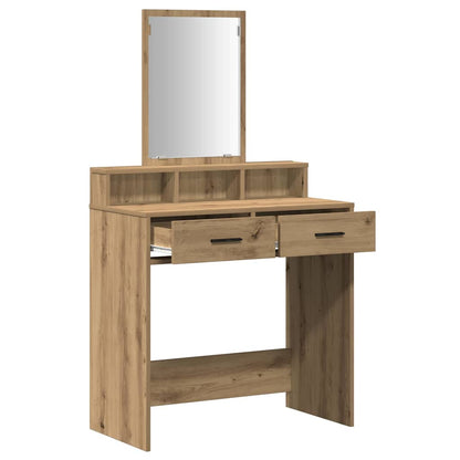 vidaXL Dressing Table Artisan Oak 79 x 41 x 140 cm Engineered Wood