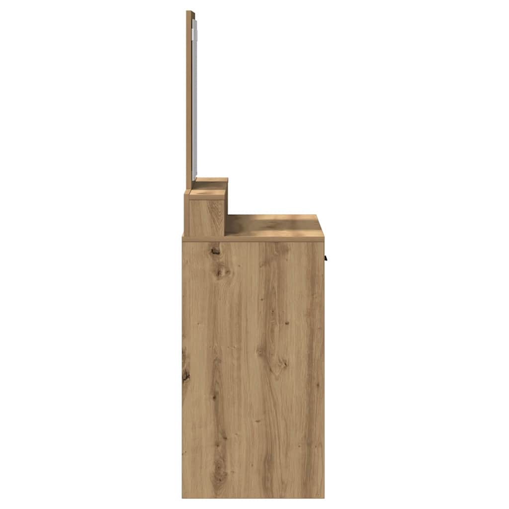 vidaXL Dressing Table Artisan Oak 79 x 41 x 140 cm Engineered Wood