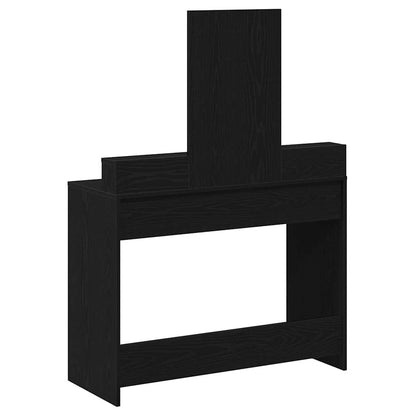 vidaXL Dressing Table Black Oak 100 x 41 x 140 cm Engineered Wood