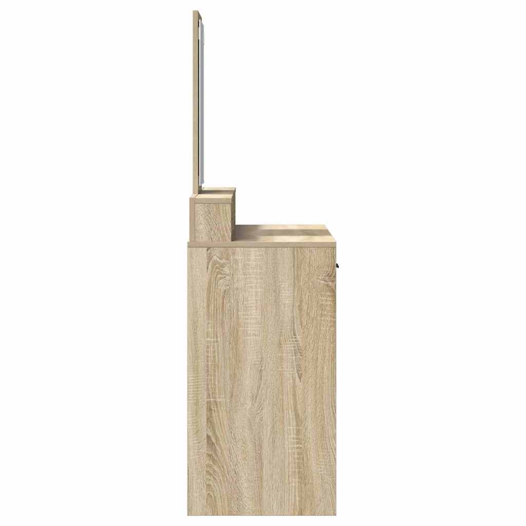 vidaXL Dressing Table Sonoma Oak 100 x 41 x 140 cm Engineered Wood
