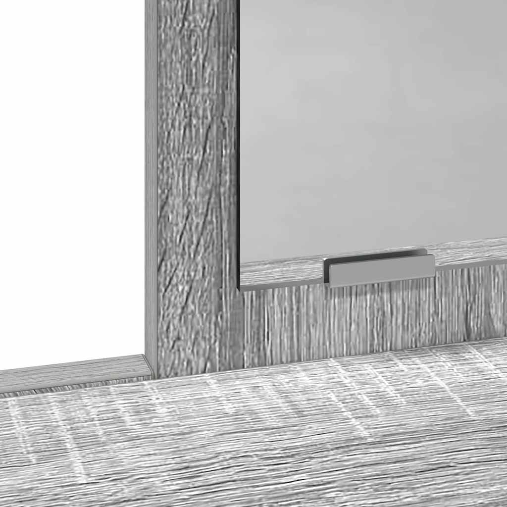 vidaXL Dressing Table Grey Sonoma 100 x 41 x 140 cm Engineered Wood