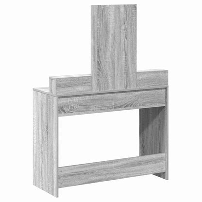 vidaXL Dressing Table Grey Sonoma 100 x 41 x 140 cm Engineered Wood