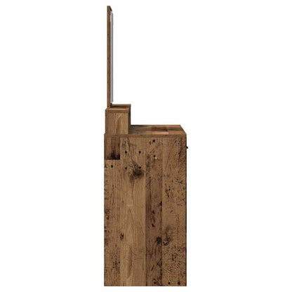 vidaXL Dressing Table Old Wood 100 x 41 x 140 cm Engineered Wood