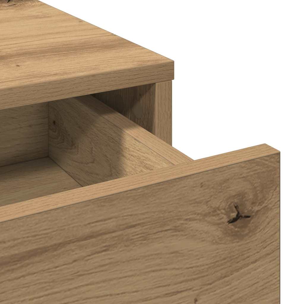 vidaXL Dressing Table Artisan Oak 100 x 41 x 140 cm Engineered Wood